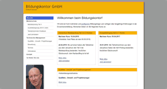 Desktop Screenshot of bildungskontor.de